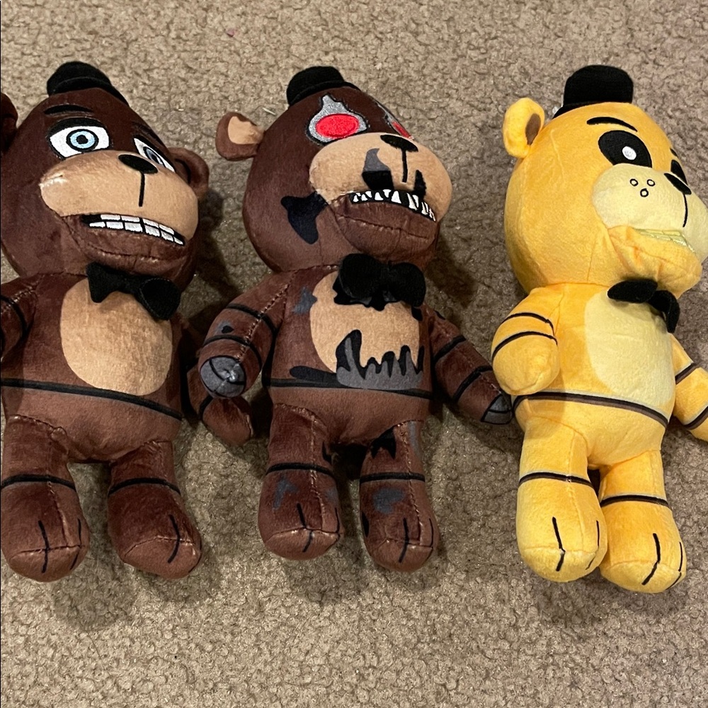 NWOT FNAF Plush set of 3